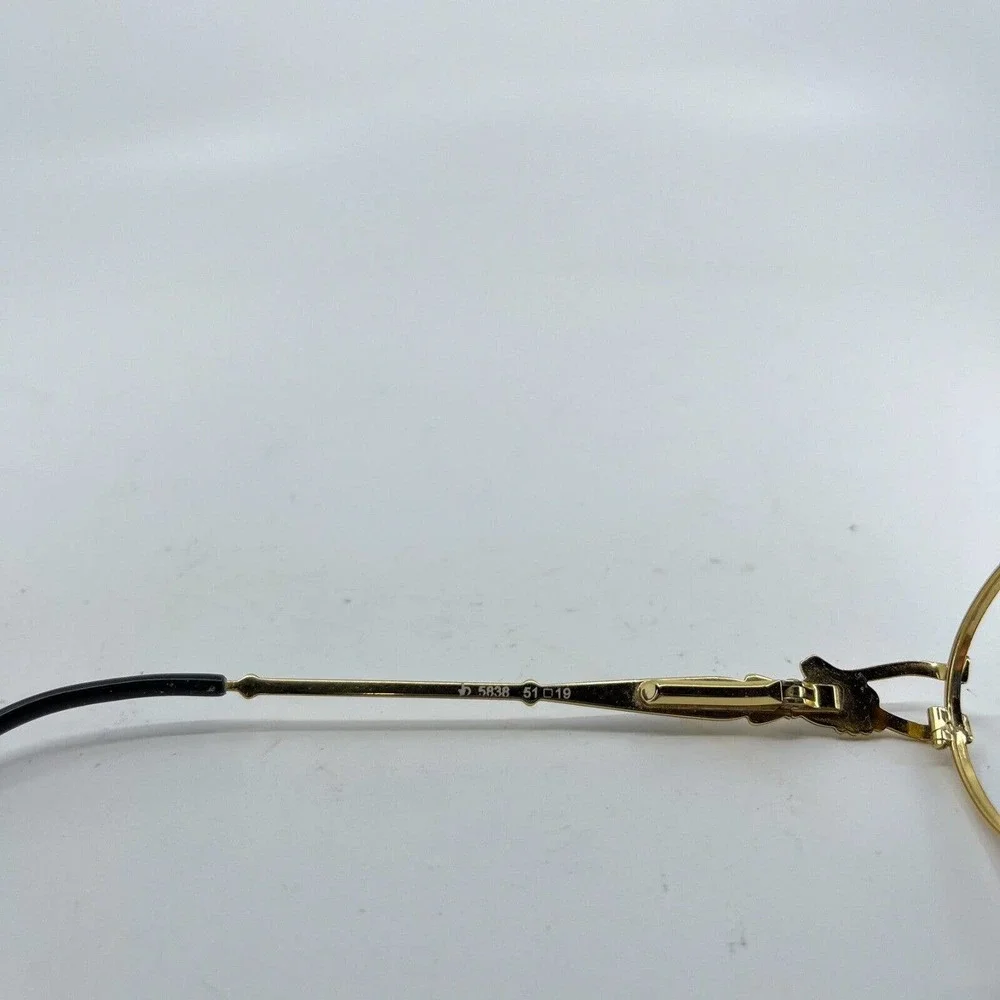 Roccobarocco 5838 30 Eyeglasses‎ Frames Round Silver Gold 51-19 H7102